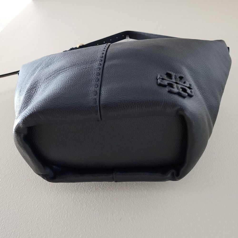 Tory Burch Black Leather Hobo Shoulder Bag - Picture 7 of 13
